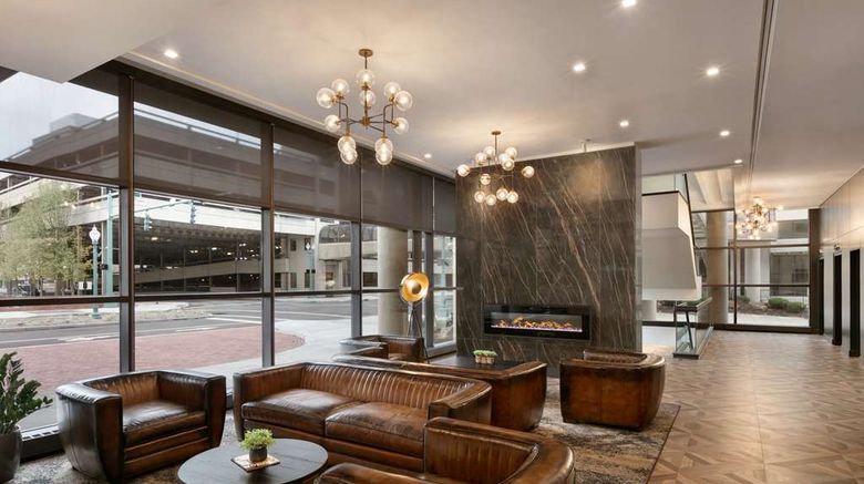 <b>DoubleTree by Hilton Canton Downtown Lobby</b>. Images powered by <a href="https://iceportal.shijigroup.com/" title="IcePortal" target="_blank">IcePortal</a>.