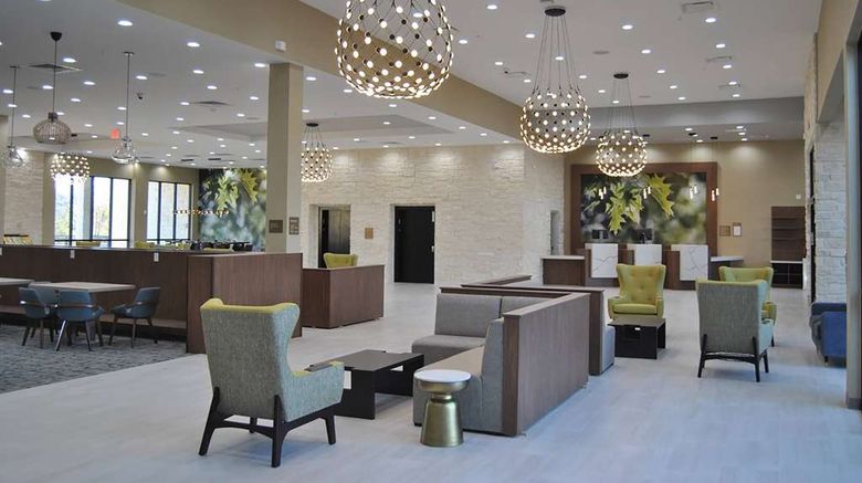 Wyndham Garden College Station Lobby. Images powered by <a href="https://iceportal.shijigroup.com" target="_blank" rel="noopener">Ice Portal</a>.