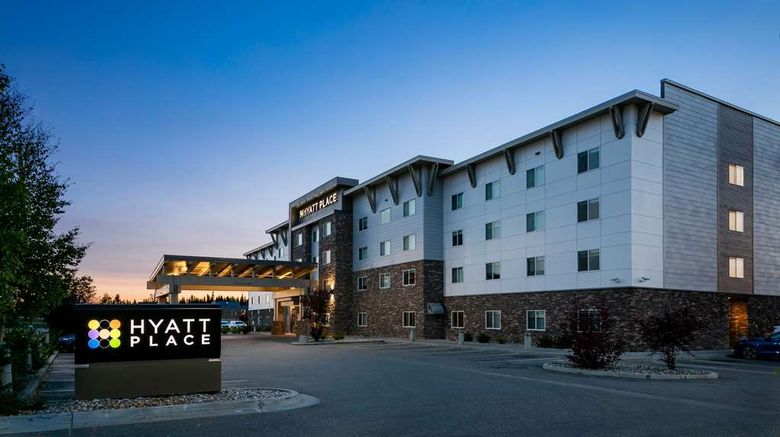 <b>Hyatt Place Fairbanks Exterior</b>. Images powered by <a href="https://iceportal.shijigroup.com/" title="IcePortal" target="_blank">IcePortal</a>.