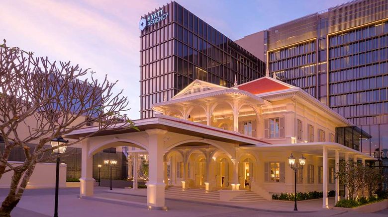 Hyatt Regency Phnom Penh Exterior. Images powered by <a href="https://iceportal.shijigroup.com" target="_blank" rel="noopener">Ice Portal</a>.