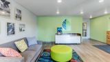 <b>WoodSpring Suites Chicago Addison Lobby</b>. Images powered by <a href="https://iceportal.shijigroup.com/" title="IcePortal" target="_blank">IcePortal</a>.