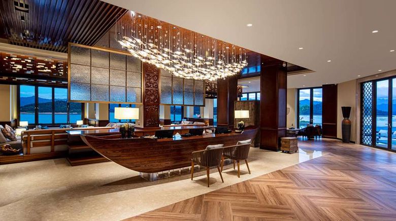 <b>Ramada by Wyndham Dongjiang Lake Lobby</b>. Images powered by <a href="https://iceportal.shijigroup.com/" title="IcePortal" target="_blank">IcePortal</a>.
