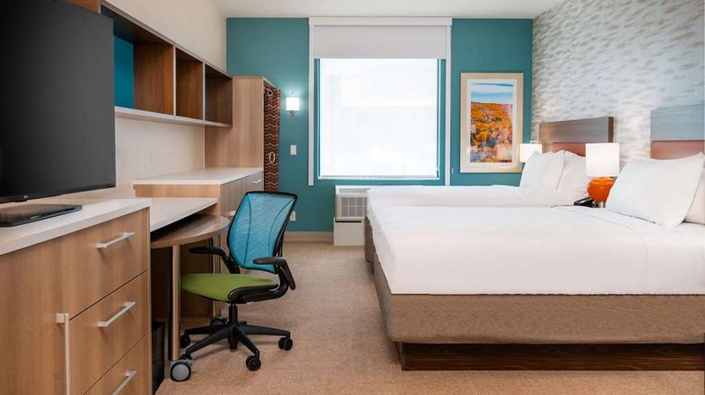 <b>Home2 Suites by Hilton Corona Room</b>. Images powered by <a href="https://iceportal.shijigroup.com/" title="IcePortal" target="_blank">IcePortal</a>.