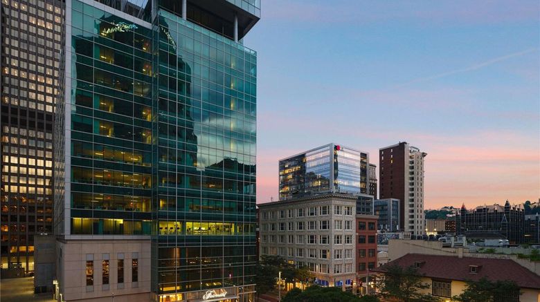 Fairmont Pittsburgh Exterior. Images powered by <a href="https://iceportal.shijigroup.com" target="_blank" rel="noopener">Ice Portal</a>.