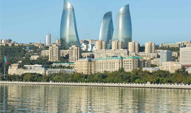 Fairmont Baku, Flame Towers Exterior