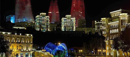Fairmont Baku, Flame Towers Exterior