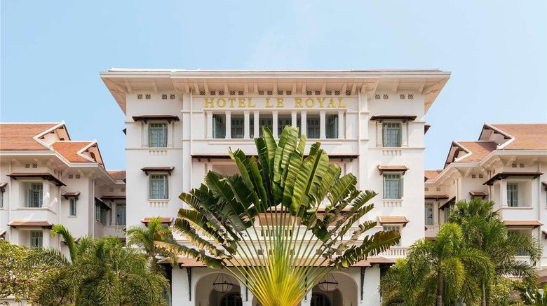 Raffles Hotel Le Royal Exterior. Images powered by <a href="https://iceportal.shijigroup.com" target="_blank" rel="noopener">Ice Portal</a>.