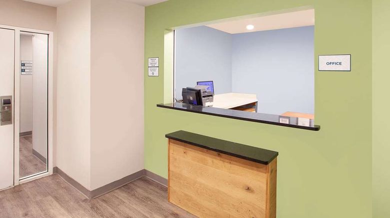 <b>WoodSpring Suites Fayetteville I-49 Lobby</b>. Images powered by <a href="https://iceportal.shijigroup.com/" title="IcePortal" target="_blank">IcePortal</a>.