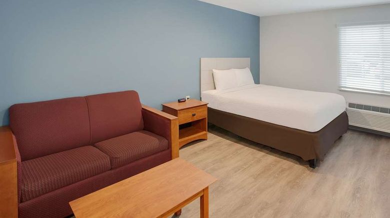 <b>WoodSpring Suites Fayetteville I-49 Room</b>. Images powered by <a href="https://iceportal.shijigroup.com/" title="IcePortal" target="_blank">IcePortal</a>.