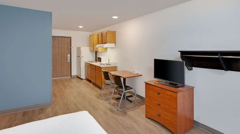 <b>WoodSpring Suites Fayetteville I-49 Room</b>. Images powered by <a href="https://iceportal.shijigroup.com/" title="IcePortal" target="_blank">IcePortal</a>.