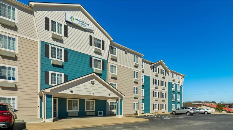 <b>WoodSpring Suites Fayetteville I-49 Exterior</b>. Images powered by <a href="https://iceportal.shijigroup.com/" title="IcePortal" target="_blank">IcePortal</a>.