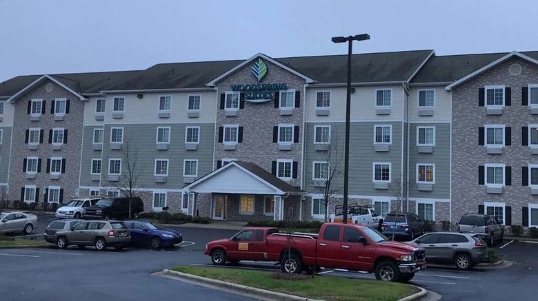 <b>WoodSpring Suites Raleigh Apex Exterior</b>. Images powered by <a href="https://iceportal.shijigroup.com/" title="IcePortal" target="_blank">IcePortal</a>.