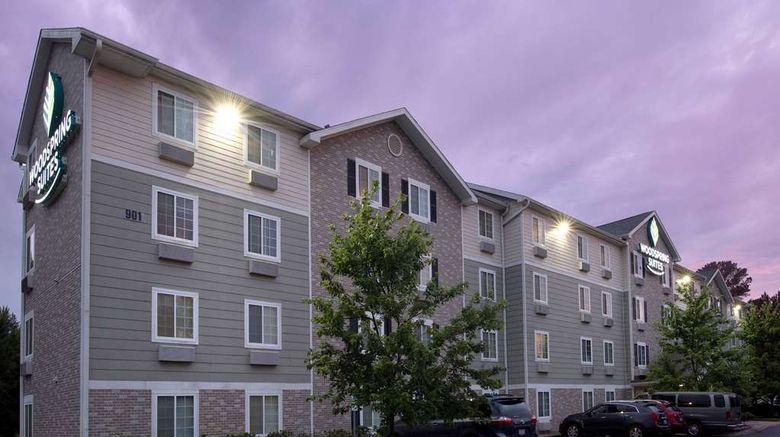 <b>WoodSpring Suites Raleigh Apex Exterior</b>. Images powered by <a href="https://iceportal.shijigroup.com/" title="IcePortal" target="_blank">IcePortal</a>.