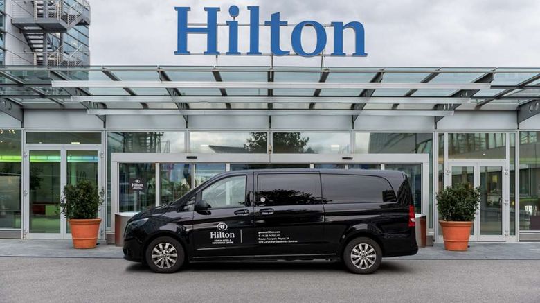 <b>Hilton Geneva Hotel and Conference Ctr Exterior</b>. Images powered by <a href="https://iceportal.shijigroup.com/" title="IcePortal" target="_blank">IcePortal</a>.