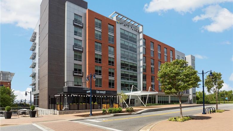 Hyatt Place National Harbor Exterior. Images powered by <a href="https://iceportal.shijigroup.com" target="_blank" rel="noopener">Ice Portal</a>.