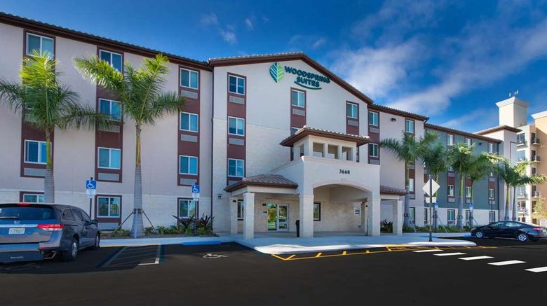 <b>WoodSpring Suites Miramar Exterior</b>. Images powered by <a href="https://iceportal.shijigroup.com/" title="IcePortal" target="_blank">IcePortal</a>.