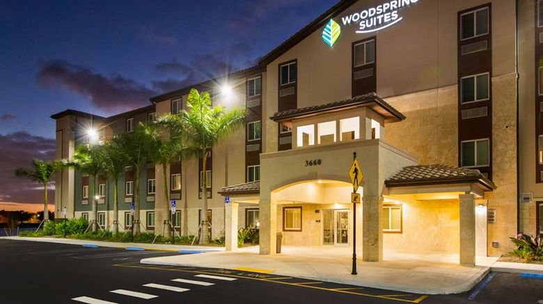 <b>WoodSpring Suites Miramar Exterior</b>. Images powered by <a href="https://iceportal.shijigroup.com/" title="IcePortal" target="_blank">IcePortal</a>.