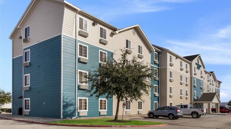 WoodSpring Suites Houston I-45 Airtex Exterior. Images powered by <a href="https://iceportal.shijigroup.com" target="_blank" rel="noopener">Ice Portal</a>.