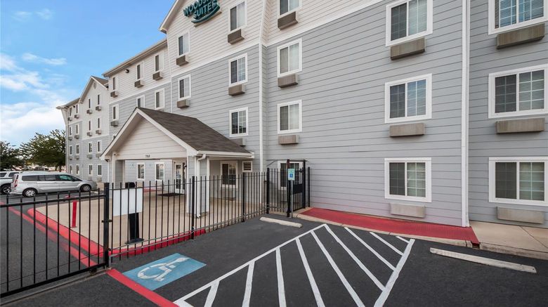 <b>WoodSpring Suites San Antonio South Exterior</b>. Images powered by <a href="https://iceportal.shijigroup.com/" title="IcePortal" target="_blank">IcePortal</a>.