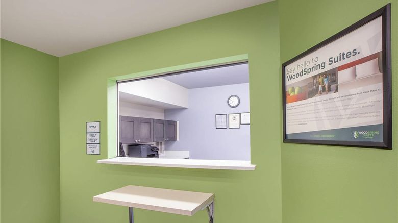 <b>WoodSpring Suites San Antonio I-35 North Lobby</b>. Images powered by <a href="https://iceportal.shijigroup.com/" title="IcePortal" target="_blank">IcePortal</a>.