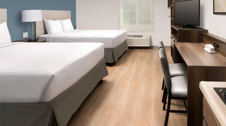 <b>WoodSpring Suites San Antonio Stone Oak Room</b>. Images powered by <a href="https://iceportal.shijigroup.com/" title="IcePortal" target="_blank">IcePortal</a>.