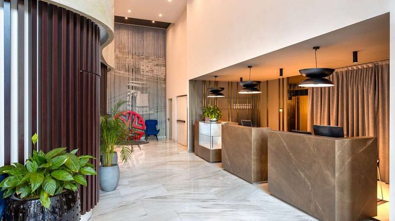<b>NH Collection Budapest City Center Lobby</b>. Images powered by <a href="https://iceportal.shijigroup.com/" title="IcePortal" target="_blank">IcePortal</a>.