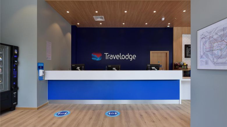 <b>Travelodge Plus London Manor House Lobby</b>. Images powered by <a href="https://iceportal.shijigroup.com/" title="IcePortal" target="_blank">IcePortal</a>.
