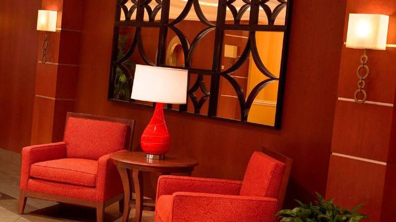 <b>Wyndham Cleveland Airport Lobby</b>. Images powered by <a href="https://iceportal.shijigroup.com/" title="IcePortal" target="_blank">IcePortal</a>.