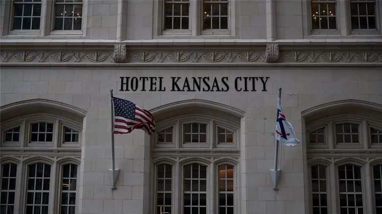 Hotel Kansas City Exterior. Images powered by <a href="https://iceportal.shijigroup.com" target="_blank" rel="noopener">Ice Portal</a>.