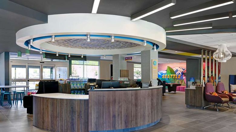 <b>Tru by Hilton Tukwila Seattle Airport Lobby</b>. Images powered by <a href="https://iceportal.shijigroup.com/" title="IcePortal" target="_blank">IcePortal</a>.