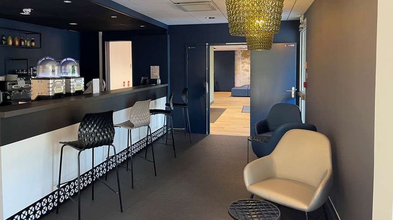 <b>Hotel Kyriad Direct Valence Nord Restaurant</b>. Images powered by <a href="https://iceportal.shijigroup.com/" title="IcePortal" target="_blank">IcePortal</a>.