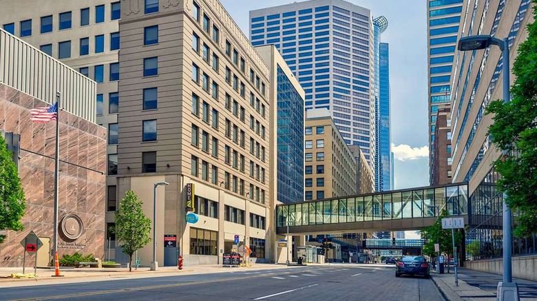 <b>Home2 Suites by Hilton Downtown Exterior</b>. Images powered by <a href="https://iceportal.shijigroup.com/" title="IcePortal" target="_blank">IcePortal</a>.