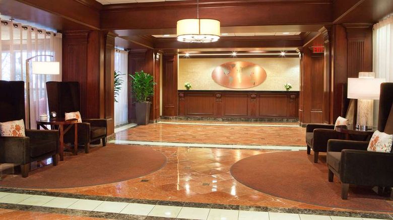 <b>Sonesta Atlanta Airport North Lobby</b>. Images powered by <a href="https://iceportal.shijigroup.com/" title="IcePortal" target="_blank">IcePortal</a>.