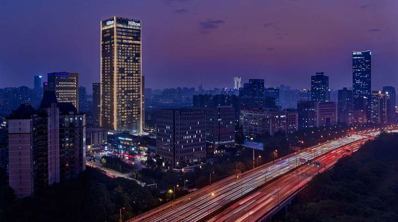 Hilton Chongqing Liangjiang New Area Exterior. Images powered by <a href="https://iceportal.shijigroup.com" target="_blank" rel="noopener">Ice Portal</a>.
