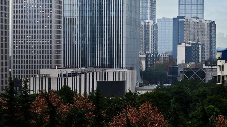 <b>Hilton Chongqing Liangjiang New Area Exterior</b>. Images powered by <a href="https://iceportal.shijigroup.com/" title="IcePortal" target="_blank">IcePortal</a>.