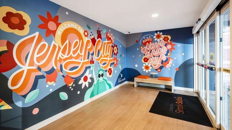 <b>Sonesta Simply Suites Jersey City Lobby</b>. Images powered by <a href="https://iceportal.shijigroup.com/" title="IcePortal" target="_blank">IcePortal</a>.