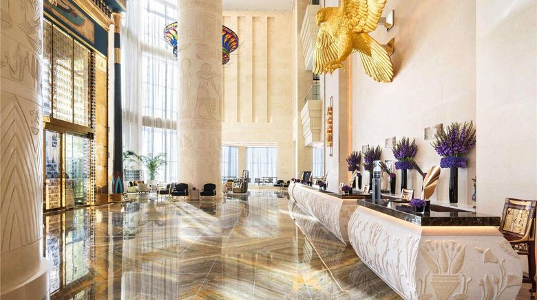 <b>Sofitel Dubai The Obelisk Exterior</b>. Images powered by <a href="https://iceportal.shijigroup.com/" title="IcePortal" target="_blank">IcePortal</a>.