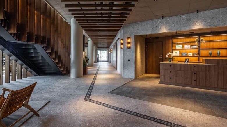 <b>Scandic CPH Strandpark Lobby</b>. Images powered by <a href="https://iceportal.shijigroup.com/" title="IcePortal" target="_blank">IcePortal</a>.