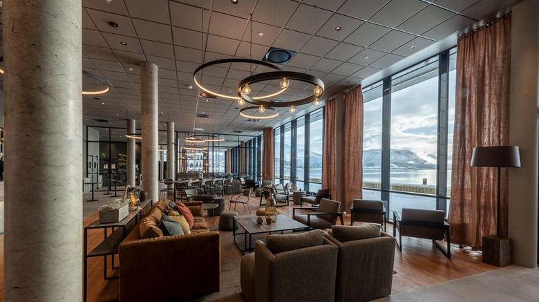 <b>Scandic Sortland Lobby</b>. Images powered by <a href="https://iceportal.shijigroup.com/" title="IcePortal" target="_blank">IcePortal</a>.