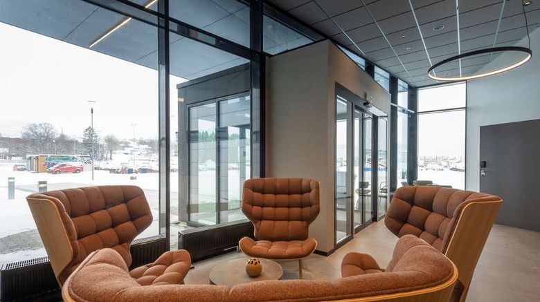 <b>Scandic Sortland Lobby</b>. Images powered by <a href="https://iceportal.shijigroup.com/" title="IcePortal" target="_blank">IcePortal</a>.