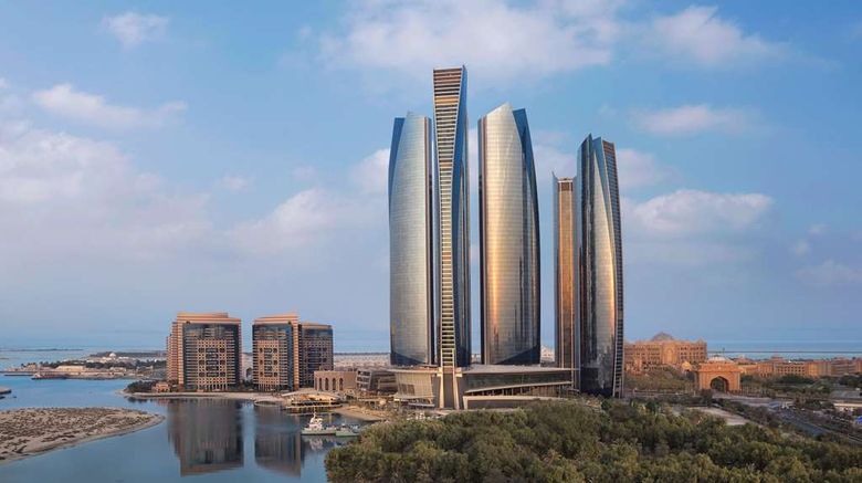 Conrad Abu Dhabi Etihad Towers Hotel Exterior. Images powered by <a href="https://iceportal.shijigroup.com" target="_blank" rel="noopener">Ice Portal</a>.