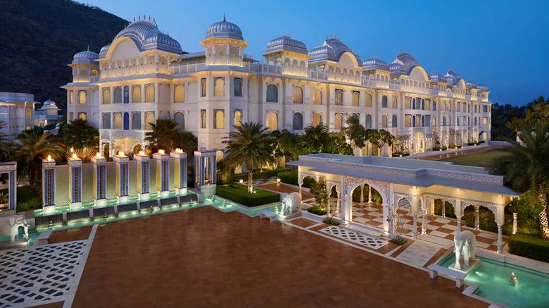 The Leela Palace Jaipur Exterior. Images powered by <a href="https://iceportal.shijigroup.com" target="_blank" rel="noopener">Ice Portal</a>.