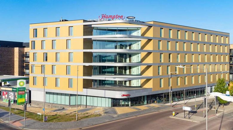 <b>Hampton by Hilton Ashford International Exterior</b>. Images powered by <a href="https://iceportal.shijigroup.com/" title="IcePortal" target="_blank">IcePortal</a>.