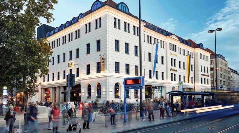 <b>25hours Hotel Royal Bavarian Exterior</b>. Images powered by <a href="https://iceportal.shijigroup.com/" title="IcePortal" target="_blank">IcePortal</a>.