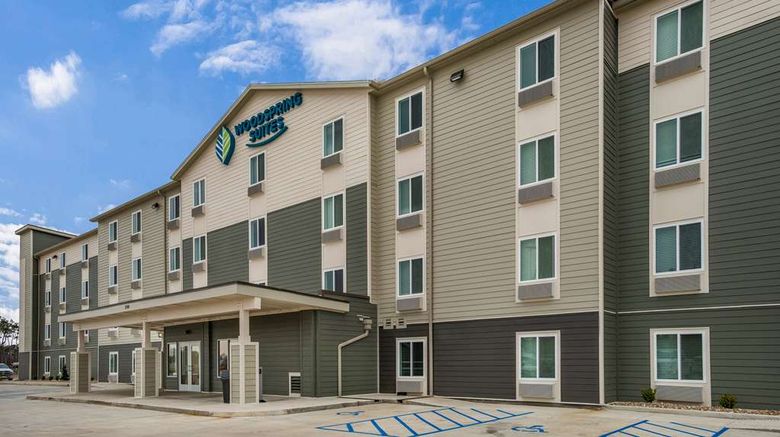 <b>WoodSpring Suites Sulphur Exterior</b>. Images powered by <a href="https://iceportal.shijigroup.com/" title="IcePortal" target="_blank">IcePortal</a>.