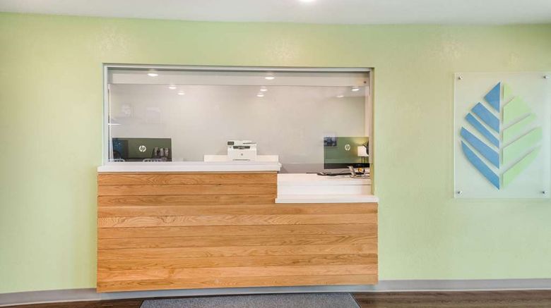 <b>WoodSpring Suites Sulphur Lobby</b>. Images powered by <a href="https://iceportal.shijigroup.com/" title="IcePortal" target="_blank">IcePortal</a>.