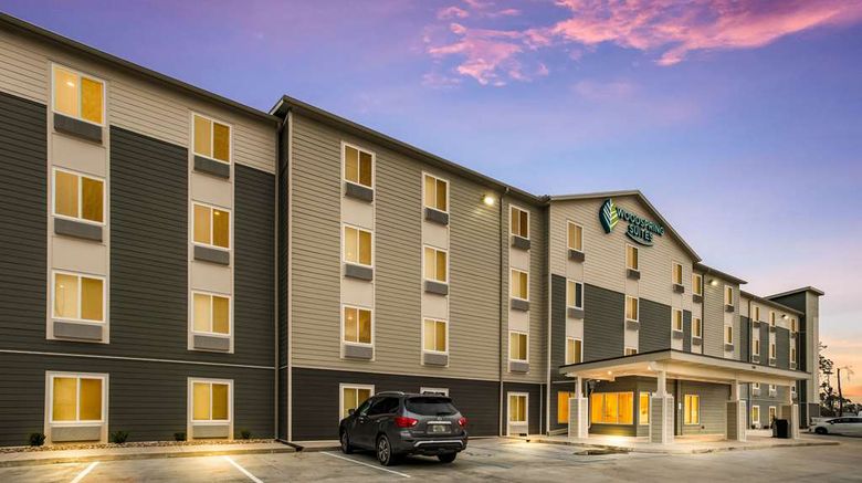 <b>WoodSpring Suites Sulphur Exterior</b>. Images powered by <a href="https://iceportal.shijigroup.com/" title="IcePortal" target="_blank">IcePortal</a>.