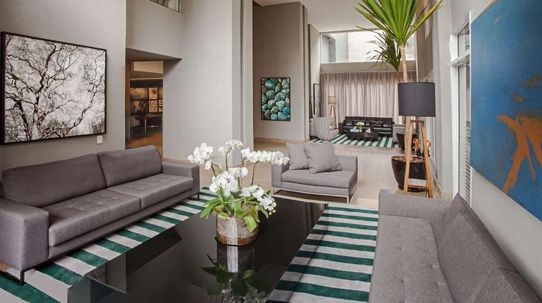 <b>Wyndham Sao Paulo Paulista Lobby</b>. Images powered by <a href="https://iceportal.shijigroup.com/" title="IcePortal" target="_blank">IcePortal</a>.