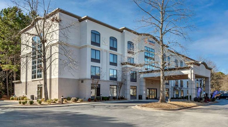 <b>Comfort Suites Alpharetta Exterior</b>. Images powered by <a href="https://iceportal.shijigroup.com/" title="IcePortal" target="_blank">IcePortal</a>.