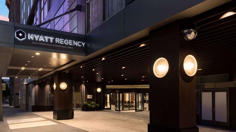 <b>Hyatt Regency San Francisco Downtown SOMA Exterior</b>. Images powered by <a href="https://iceportal.shijigroup.com/" title="IcePortal" target="_blank">IcePortal</a>.